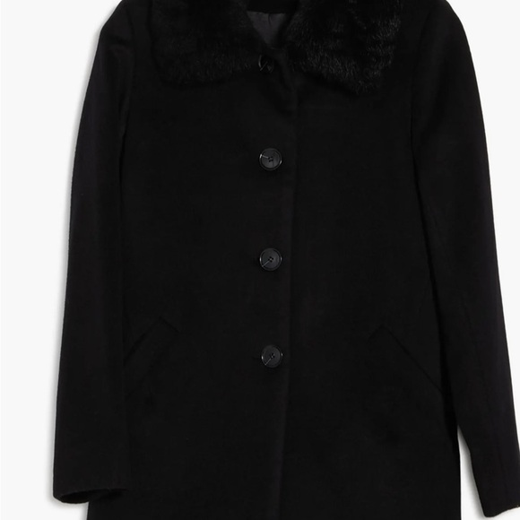 Toscana Genuine Shearling Club Collar Jacket - Sofia Cashmere - Picture 4 of 7